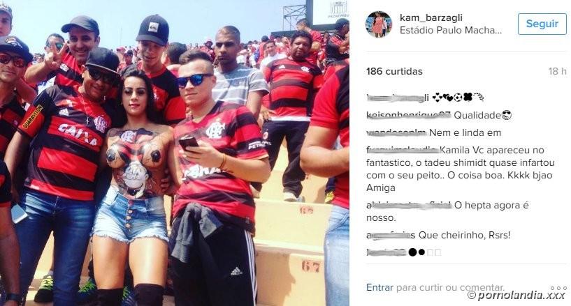 Flagra Torcedora do Flamengo Pelada No Estádio Caiu Na Net - Foto 101824
