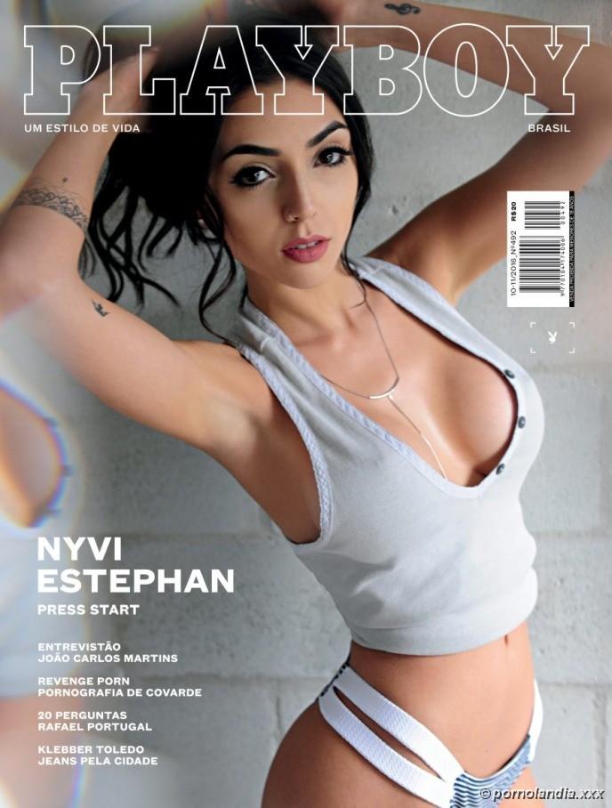 Nyvi Estephan pelada nua na Playboy - Foto 111301