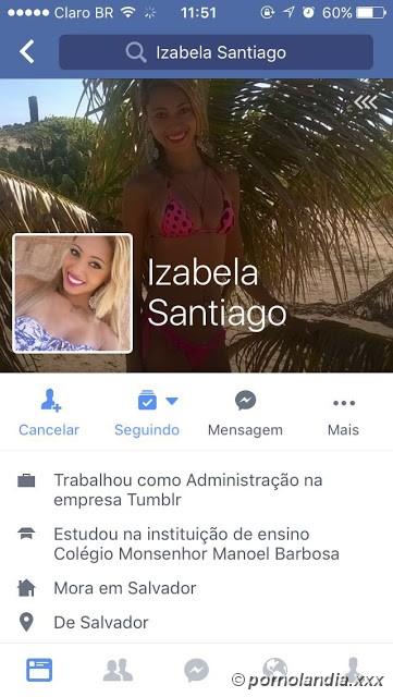 Vazou no WhatsApp Izabela Santiago Após ter celular roubado - Foto 156039