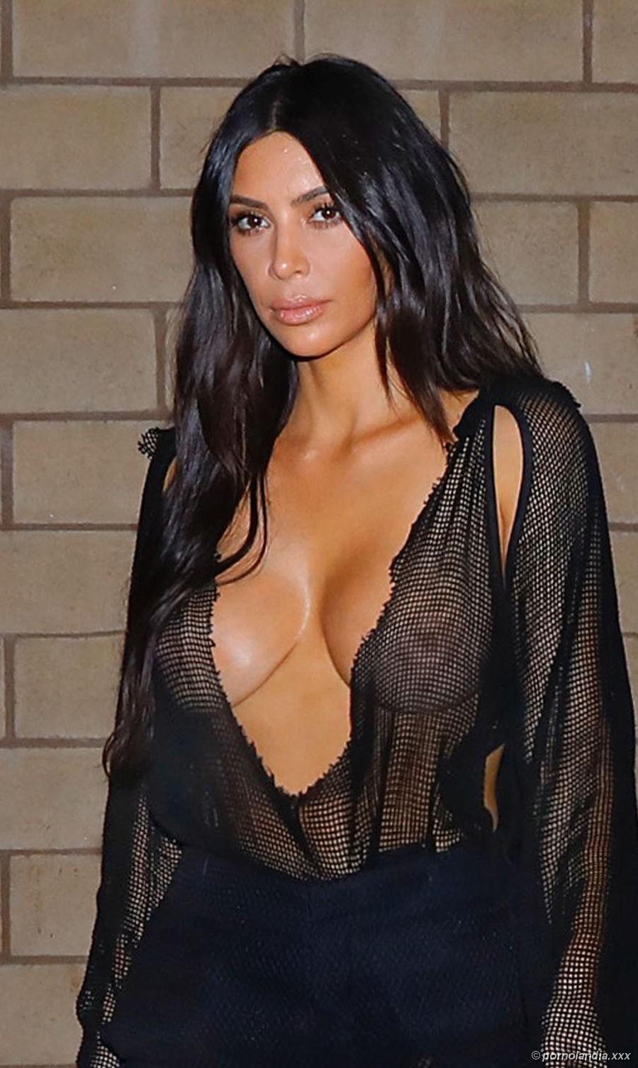Kim Kardashian de vestido transparente - Foto 173373