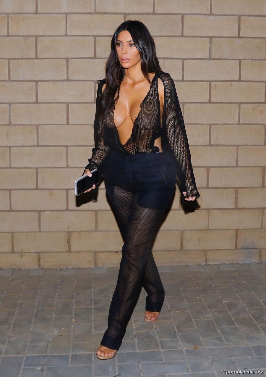 Kim Kardashian de vestido transparente - Foto 173374