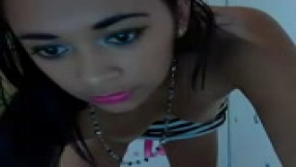 Moreninha Colombiana na webcam