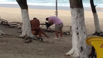 Nicolle Bittencourt Gravando Filme Porno Na Praia Do Recreio RJ