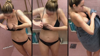 Ana Paula no BBB 26 tomando banho mostrou os peitos
