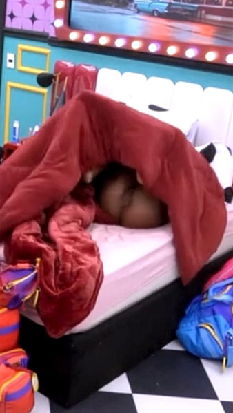 Aline Patriarca nua se descuidou e mostrou a buceta no BBB